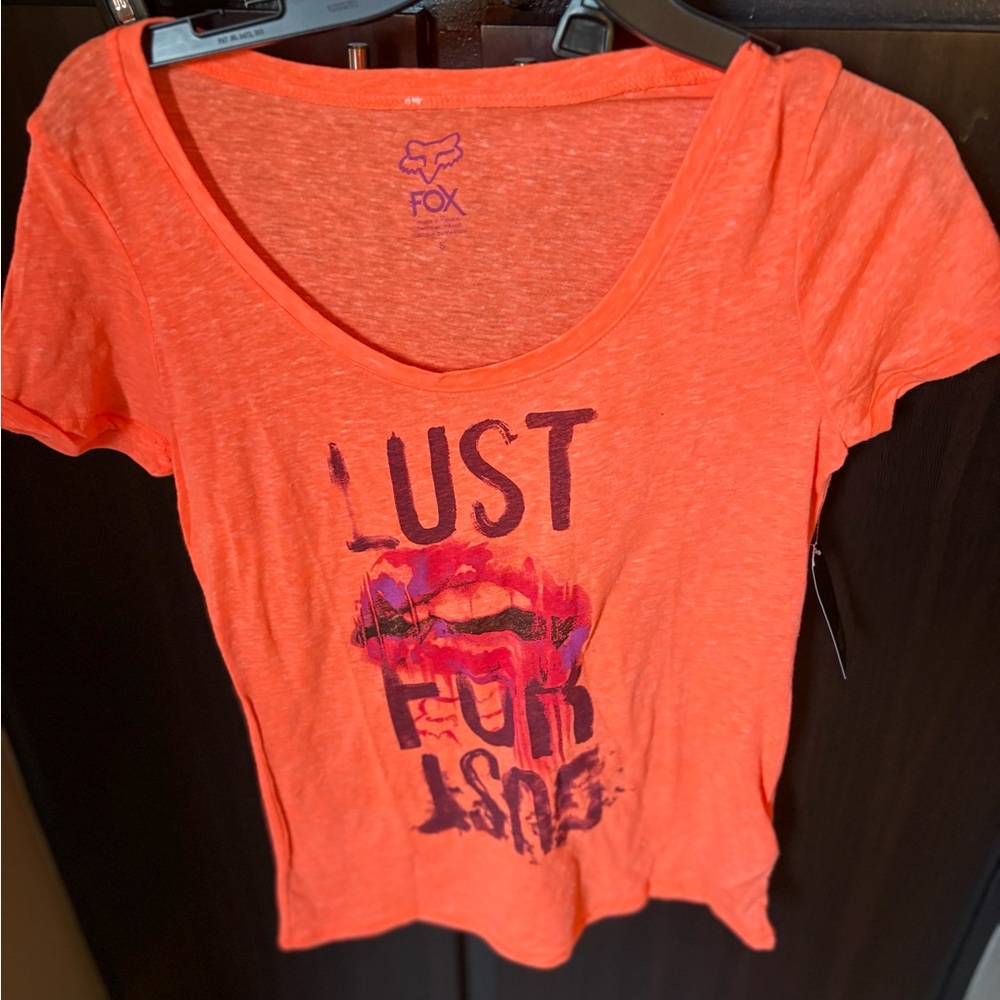 Fox Women's Orange Short Sleeve Tee
